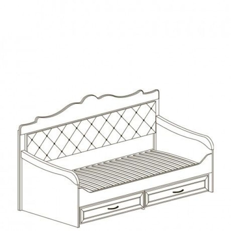 Кровать 1-спальная №550 "Алиса" | увеличить фото 2 Кровать 1-спальная №550 "Алиса" | фото 2