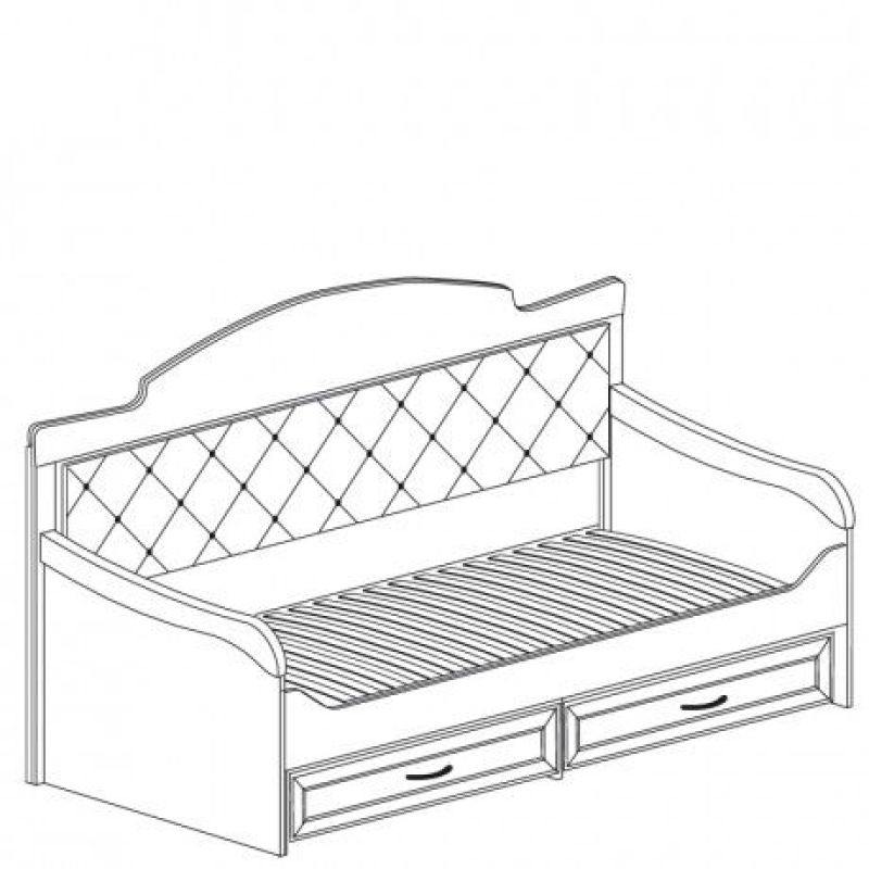 Кровать 1-спальная с ящиками №850 "Ралли" | увеличить фото 2 Кровать 1-спальная с ящиками №850 "Ралли" | фото 2