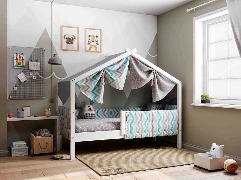 АССОЛЬ кровать детская (белая) | увеличить фото 2 АССОЛЬ кровать детская (белая) | фото 2